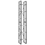 vidaXL Bibliotecă cu 6 rafturi, alb, 40x30x210 cm, PAL