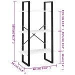 vidaXL Raft de depozitare, alb, 60x30x105 cm, PAL vidaXL Raft de depozitare, alb, 60x30x105 cm, PAL