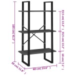 vidaXL Raft de depozitare, gri, 60x30x105 cm, PAL vidaXL Raft de depozitare, gri, 60x30x105 cm, PAL