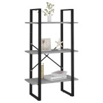 vidaXL Raft de depozitare, gri beton, 60x30x105 cm, PAL vidaXL Raft de depozitare, gri beton, 60x30x105 cm, PAL