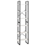 vidaXL Raft de depozitare, alb, 60x30x210 cm, lemn masiv de pin vidaXL Raft de depozitare, alb, 60x30x210 cm, lemn masiv de pin