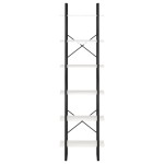 vidaXL Raft de depozitare, alb, 60x30x210 cm, lemn masiv de pin vidaXL Raft de depozitare, alb, 60x30x210 cm, lemn masiv de pin