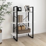 vidaXL Bibliotecă, alb, 80x30x105 cm, PAL vidaXL Bibliotecă, alb, 80x30x105 cm, PAL