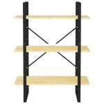 vidaXL Bibliotecă cu 3 rafturi, 80x30x105 cm, lemn masiv de pin vidaXL Bibliotecă cu 3 rafturi, 80x30x105 cm, lemn masiv de pin