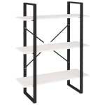 vidaXL Bibliotecă cu 3 rafturi, alb, 80x30x105 cm, lemn masiv de pin vidaXL Bibliotecă cu 3 rafturi, alb, 80x30x105 cm, lemn masiv de pin