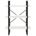 vidaXL Bibliotecă cu 3 rafturi, alb, 80x30x105 cm, lemn masiv de pin vidaXL Bibliotecă cu 3 rafturi, alb, 80x30x105 cm, lemn masiv de pin