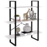 vidaXL Bibliotecă, alb, 100x30x105 cm, PAL vidaXL Bibliotecă, alb, 100x30x105 cm, PAL