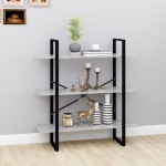 vidaXL Bibliotecă, gri beton, 100x30x105 cm, PAL vidaXL Bibliotecă, gri beton, 100x30x105 cm, PAL