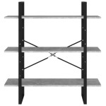 vidaXL Bibliotecă, gri beton, 100x30x105 cm, PAL vidaXL Bibliotecă, gri beton, 100x30x105 cm, PAL
