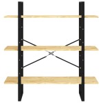 vidaXL Bibliotecă cu 3 rafturi, 100x30x105 cm, lemn masiv de pin vidaXL Bibliotecă cu 3 rafturi, 100x30x105 cm, lemn masiv de pin