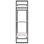 vidaXL Bibliotecă cu 3 rafturi, alb, 100x30x105 cm, lemn masiv de pin vidaXL Bibliotecă cu 3 rafturi, alb, 100x30x105 cm, lemn masiv de pin