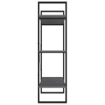 vidaXL Bibliotecă cu 3 rafturi, gri, 100x30x105 cm, lemn masiv de pin vidaXL Bibliotecă cu 3 rafturi, gri, 100x30x105 cm, lemn masiv de pin