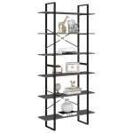 vidaXL Dulap înalt, gri, 100x30x210 cm, lemn masiv de pin vidaXL Dulap înalt, gri, 100x30x210 cm, lemn masiv de pin