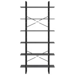 vidaXL Dulap înalt, gri, 100x30x210 cm, lemn masiv de pin vidaXL Dulap înalt, gri, 100x30x210 cm, lemn masiv de pin