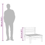 vidaXL Canapele de mijloc pentru grădină, 4 buc., lemn masiv de pin