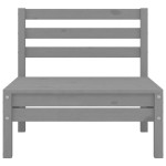 vidaXL Set mobilier de grădină, 3 piese, gri, lemn masiv de pin vidaXL Set mobilier de grădină, 3 piese, gri, lemn masiv de pin