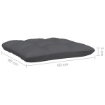 vidaXL Canapea colțar de grădină cu perne, negru, lemn masiv de pin vidaXL Canapea colțar de grădină cu perne, negru, lemn masiv de pin
