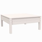 vidaXL Set mobilier de grădină cu perne, 3 piese, alb, lemn masiv pin vidaXL Set mobilier de grădină cu perne, 3 piese, alb, lemn masiv pin