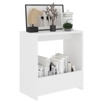 vidaXL Masă laterală, alb, 50x26x50 cm, PAL vidaXL Masă laterală, alb, 50x26x50 cm, PAL