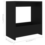 vidaXL Masă laterală, negru, 50x26x50 cm, PAL vidaXL Masă laterală, negru, 50x26x50 cm, PAL
