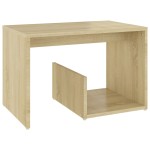 vidaXL Masă laterală, stejar Sonoma, 59x36x38 cm, PAL vidaXL Masă laterală, stejar Sonoma, 59x36x38 cm, PAL