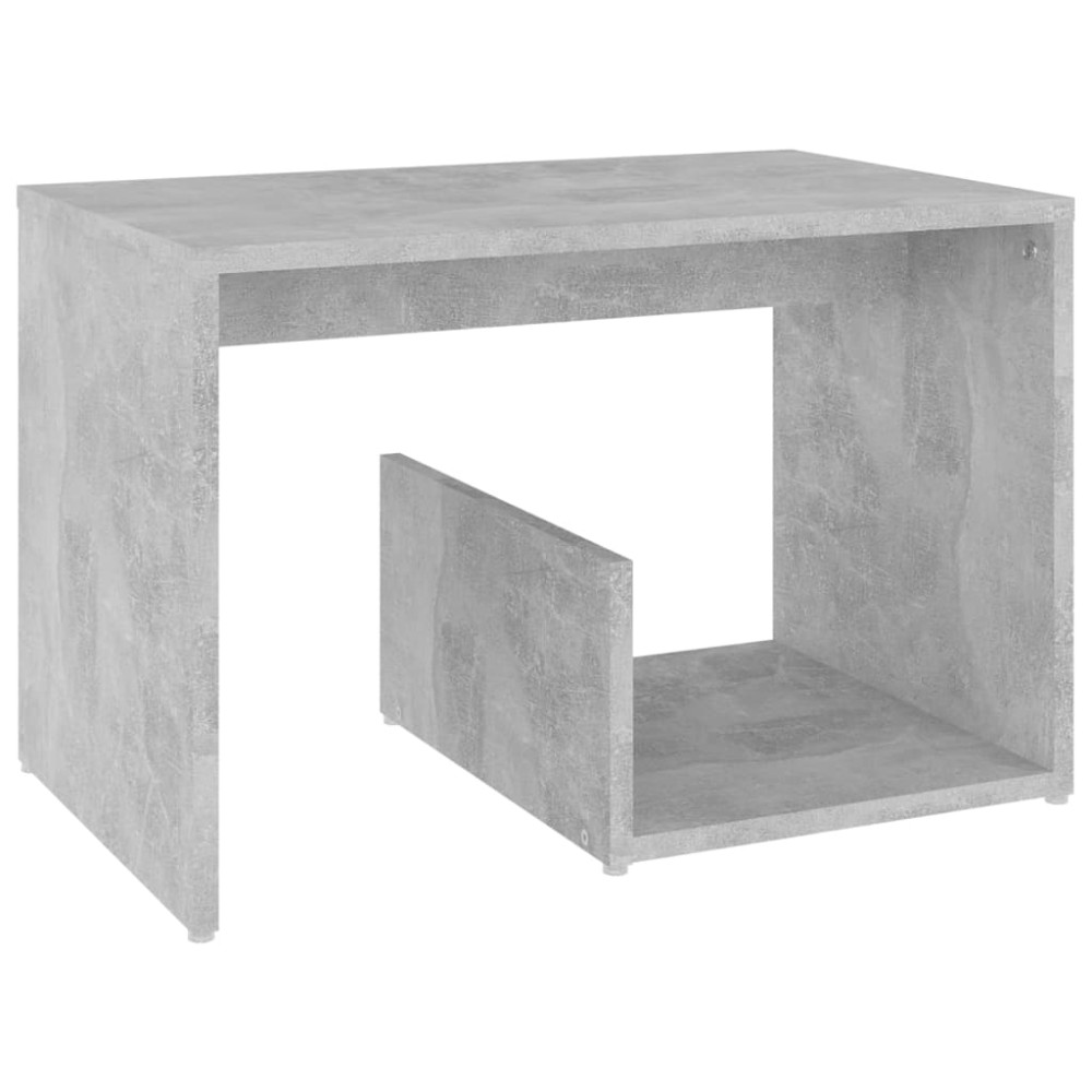 vidaXL Masă laterală, gri beton, 59x36x38 cm, lemn prelucrat