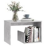 vidaXL Masă laterală, gri beton, 59x36x38 cm, lemn prelucrat vidaXL Masă laterală, gri beton, 59x36x38 cm, lemn prelucrat