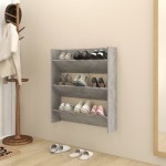 vidaXL Pantofar de perete, gri beton, 80x18x90 cm, PAL vidaXL Pantofar de perete, gri beton, 80x18x90 cm, PAL