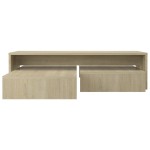 vidaXL Set măsuțe de cafea suprapuse stejar sonoma 100x100x26,5 cm