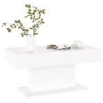 vidaXL Măsuță de cafea, alb, 96x50x45 cm, lemn prelucrat vidaXL Măsuță de cafea, alb, 96x50x45 cm, lemn prelucrat