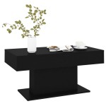 vidaXL Măsuță de cafea, negru, 96x50x45 cm, lemn prelucrat