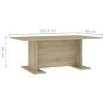 vidaXL Măsuță de cafea, stejar Sonoma, 103,5x60x40 cm, lemn prelucrat vidaXL Măsuță de cafea, stejar Sonoma, 103,5x60x40 cm, lemn prelucrat