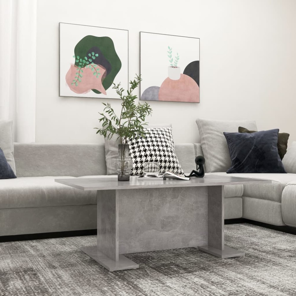 vidaXL Măsuță de cafea, gri beton, 103,5 x 60 x 40 cm, lemn prelucrat