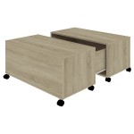 vidaXL Măsuță de cafea, stejar Sonoma, 75x75x38 cm, lemn prelucrat vidaXL Măsuță de cafea, stejar Sonoma, 75x75x38 cm, lemn prelucrat