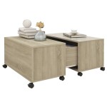vidaXL Măsuță de cafea, stejar Sonoma, 75x75x38 cm, lemn prelucrat vidaXL Măsuță de cafea, stejar Sonoma, 75x75x38 cm, lemn prelucrat