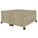 vidaXL Măsuță de cafea, stejar Sonoma, 75x75x38 cm, lemn prelucrat vidaXL Măsuță de cafea, stejar Sonoma, 75x75x38 cm, lemn prelucrat