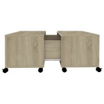 vidaXL Măsuță de cafea, stejar Sonoma, 75x75x38 cm, lemn prelucrat vidaXL Măsuță de cafea, stejar Sonoma, 75x75x38 cm, lemn prelucrat
