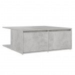 vidaXL Măsuță de cafea, gri, 80x80x31 cm, lemn prelucrat vidaXL Măsuță de cafea, gri, 80x80x31 cm, lemn prelucrat