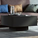 vidaXL Măsuță de cafea, negru, 60x60x31,5 cm, lemn prelucrat vidaXL Măsuță de cafea, negru, 60x60x31,5 cm, lemn prelucrat