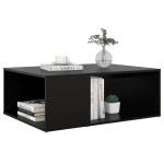 vidaXL Măsuță de cafea, negru , 90x67x33 cm, lemn prelucrat vidaXL Măsuță de cafea, negru , 90x67x33 cm, lemn prelucrat