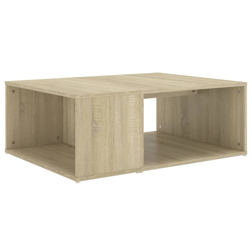 vidaXL Măsuță de cafea alb și stejar Sonoma 90x67x33 cm lemn prelucrat