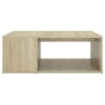 vidaXL Măsuță de cafea alb și stejar Sonoma 90x67x33 cm lemn prelucrat vidaXL Măsuță de cafea alb și stejar Sonoma 90x67x33 cm lemn prelucrat