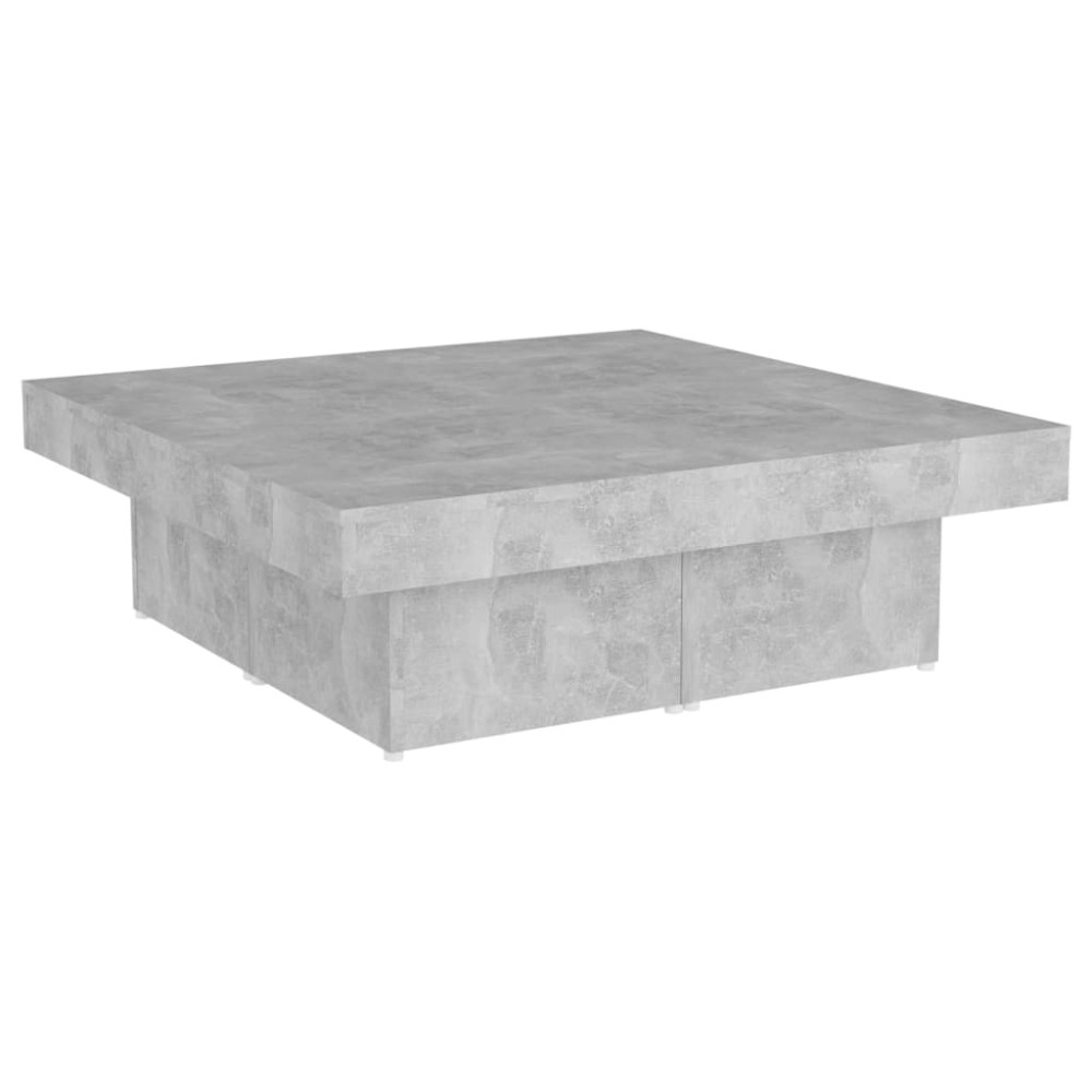 vidaXL Măsuță de cafea, gri beton, 90x90x28 cm, lemn prelucrat