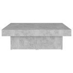 vidaXL Măsuță de cafea, gri beton, 90x90x28 cm, lemn prelucrat
