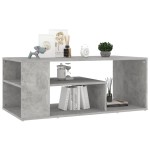 vidaXL Măsuță de cafea, gri beton, 100x50x40 cm, lemn prelucrat vidaXL Măsuță de cafea, gri beton, 100x50x40 cm, lemn prelucrat