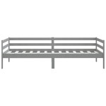 vidaXL Pat de zi, 90x200 cm, gri, lemn masiv de pin vidaXL Pat de zi, 90x200 cm, gri, lemn masiv de pin