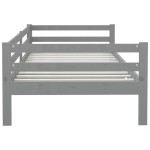 vidaXL Pat de zi, 90x200 cm, gri, lemn masiv de pin vidaXL Pat de zi, 90x200 cm, gri, lemn masiv de pin