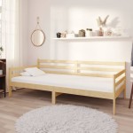 vidaXL Pat de zi, 90x200 cm, lemn masiv de pin vidaXL Pat de zi, 90x200 cm, lemn masiv de pin