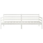 vidaXL Pat de zi, 90x200 cm, alb, lemn masiv de pin vidaXL Pat de zi, 90x200 cm, alb, lemn masiv de pin