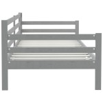 vidaXL Pat de zi, 90x200 cm, gri, lemn masiv de pin vidaXL Pat de zi, 90x200 cm, gri, lemn masiv de pin